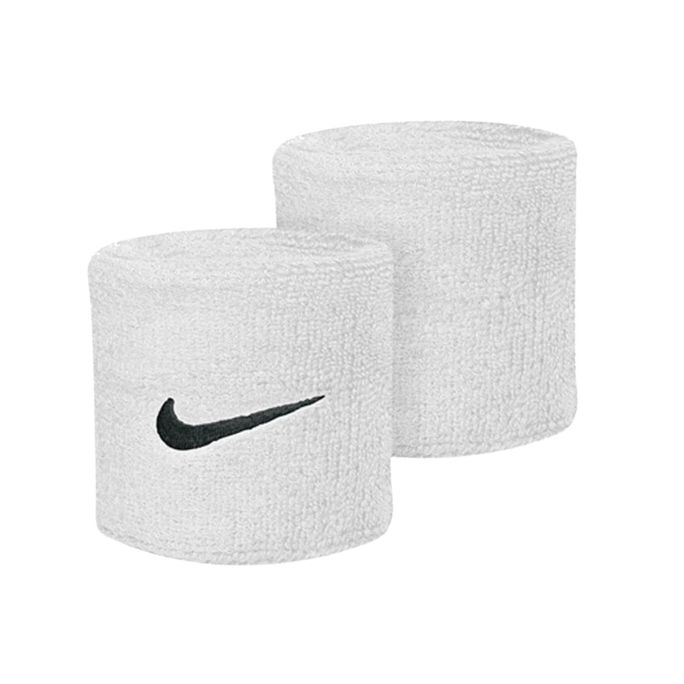 NIKE SWOOSH WRISTBANDS WHITE/BLACK OSFM